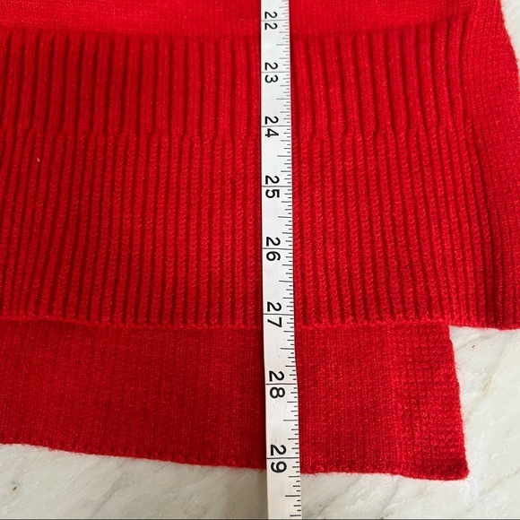 ANTHROPOLOGIE MOTH Red Mock Neck Sweater size XS Oversized - Picture 4 of 7